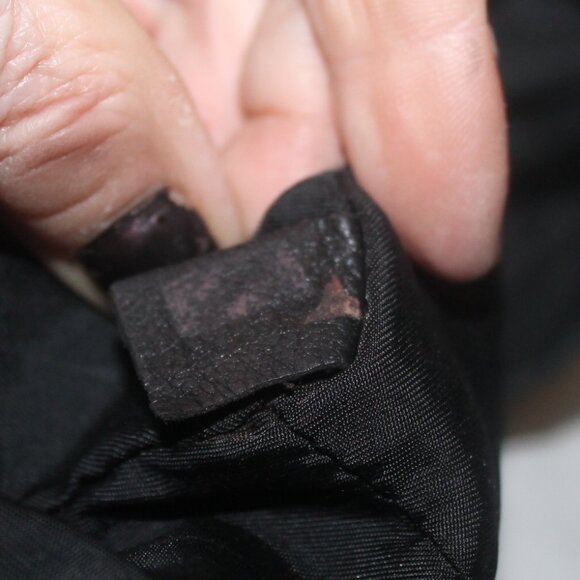 Authentic Chanel Italy Jacquard Leather Travel Line Tote Bag Purse Bag w freebie - Picture 10 of 16